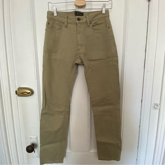 Beams Plus Khaki Japanese Fabric Slim Jeans - Picture 2 of 7